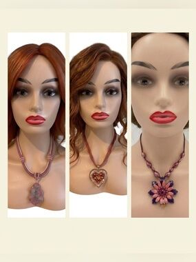 Statement Necklace Bundle | Boho Pink & Purple Jewelry Lot